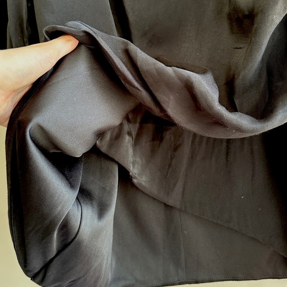 PrettyLittleThing Plus Black Shimmer Ruched Detail Puff Sleeve Bodycon Dress,NWT - Picture 12 of 16